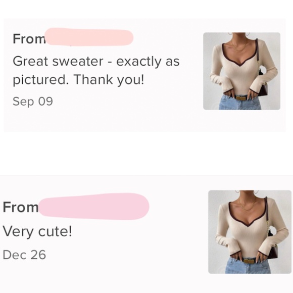 Green Rib Knit Sweetheart Neck Contrast White Trim Long Sleeve Fitted Sweater - Picture 9 of 9